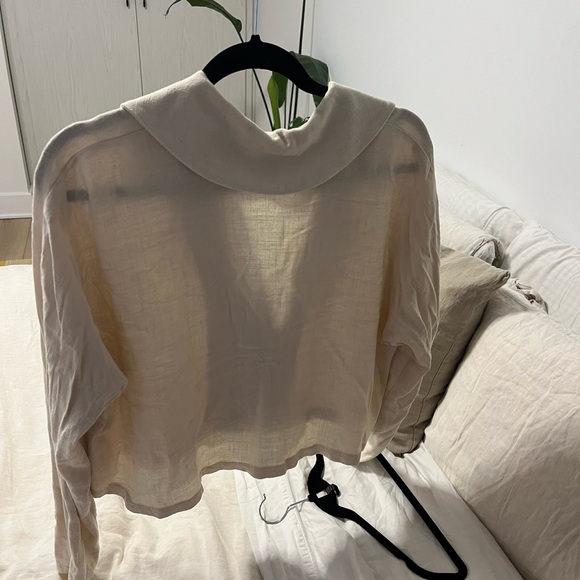 Essential Beige Sheer Blouse - Picture 2 of 2